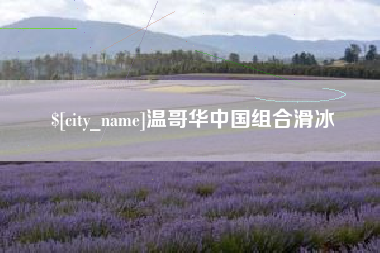 河源温哥华中国组合滑冰