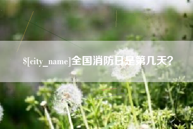 河源全国消防日是第几天？