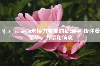 河源50米接力赛加油稿200字-传递着希望、力量和信念