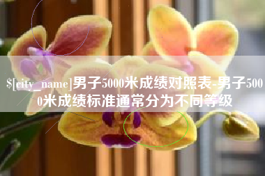 河源男子5000米成绩对照表-男子5000米成绩标准通常分为不同等级