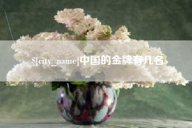 河源中国的金牌有几名
