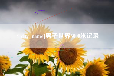 河源男子世界5000米记录
