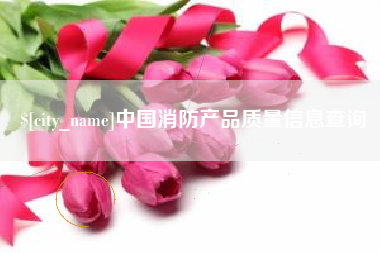 河源中国消防产品质量信息查询