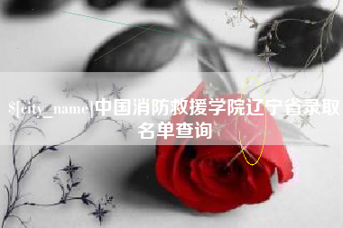 河源中国消防救援学院辽宁省录取名单查询