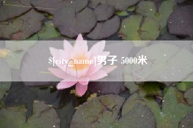 河源男子 5000米