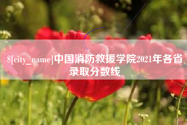 河源中国消防救援学院2021年各省录取分数线