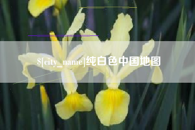 河源纯白色中国地图