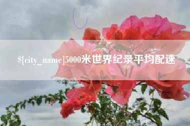 河源5000米世界纪录平均配速