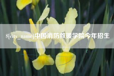 河源中国消防救援学院今年招生