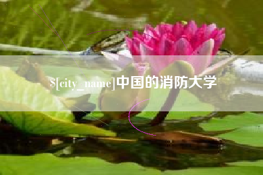 河源中国的消防大学