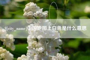 河源中国地图上白色是什么意思