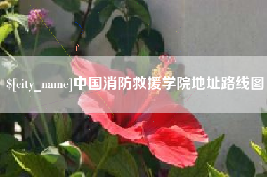 河源中国消防救援学院地址路线图