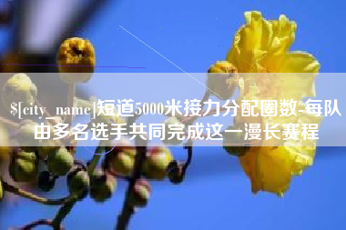 河源短道5000米接力分配圈数-每队由多名选手共同完成这一漫长赛程