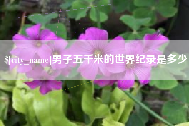 河源男子五千米的世界纪录是多少