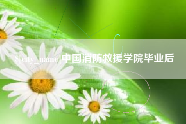 河源中国消防救援学院毕业后