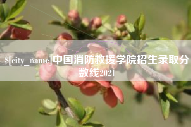 河源中国消防救援学院招生录取分数线2021