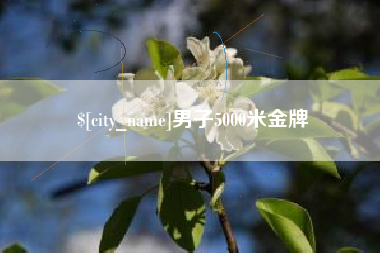 河源男子5000米金牌
