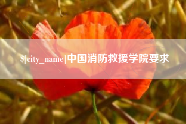 河源中国消防救援学院要求