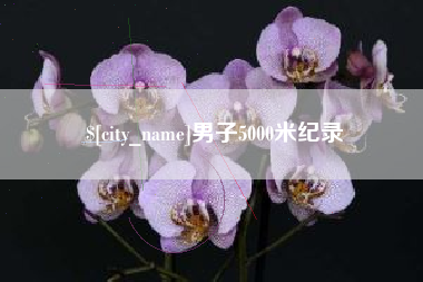 河源男子5000米纪录