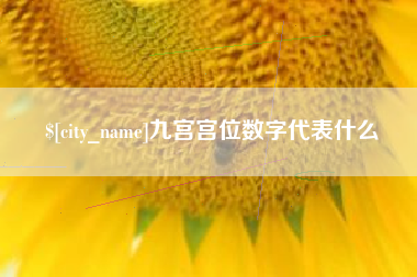 河源九宫宫位数字代表什么
