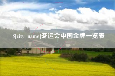 河源冬运会中国金牌一览表
