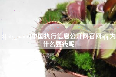 河源中国执行信息公开网官网app为什么要钱呢