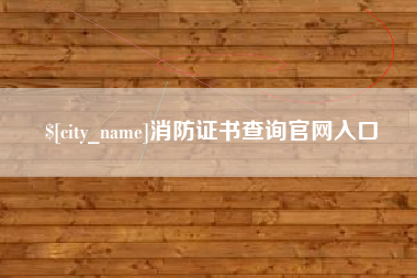 河源消防证书查询官网入口