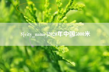 河源2020年中国5000米